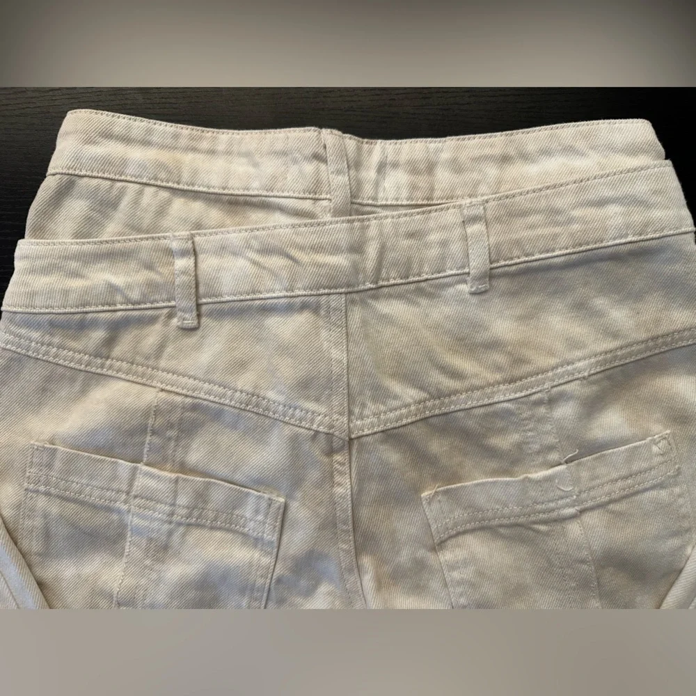 Zara Cream & White Straight Leg Jean - Picture 5 of 12